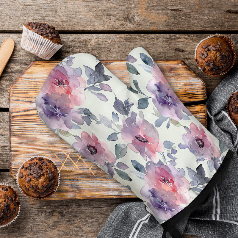 Blooming Fields Oven Mitt Cotton Twill