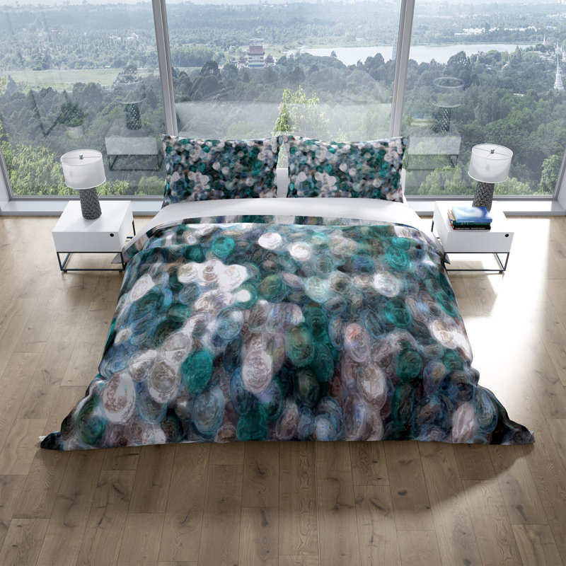 Ensemble de housse de couette , Housse simple et 1 taie décorative