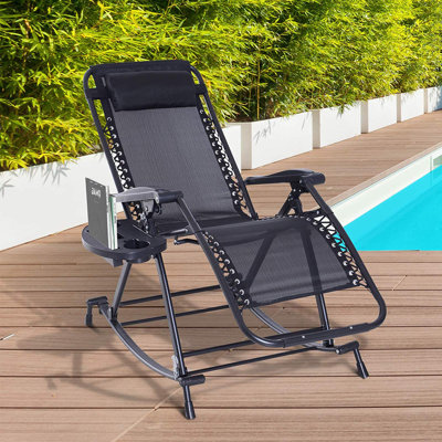 Outdoor Lexi Rocking Metal Chair