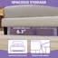 Grand lit plateforme tapissier