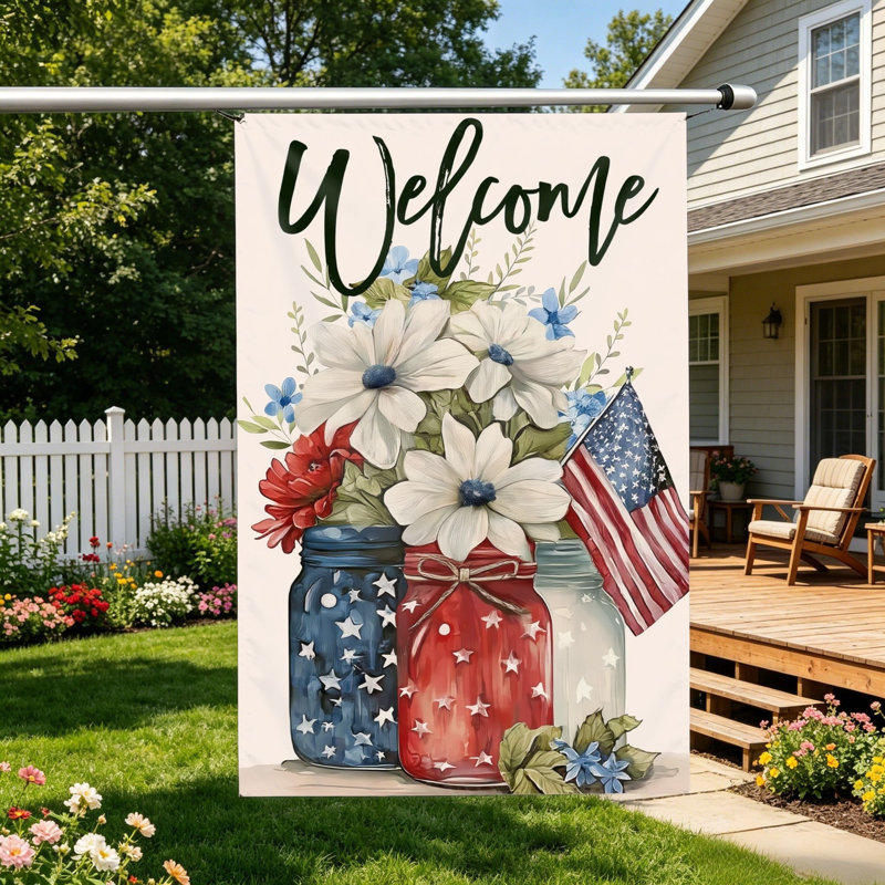 Drapeau de jardin Patriotic Mason