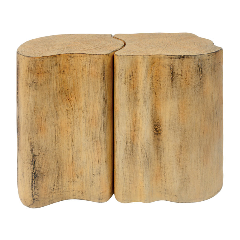 Table d'appoint d'extérieur Maranti Wabi-Sabi, Brun