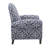 Kirby Push Back Recliner With Solid Wood Legs, High Camel Back, And Fretwork Pattern Upholstery For Elegant Comfort-148844964
