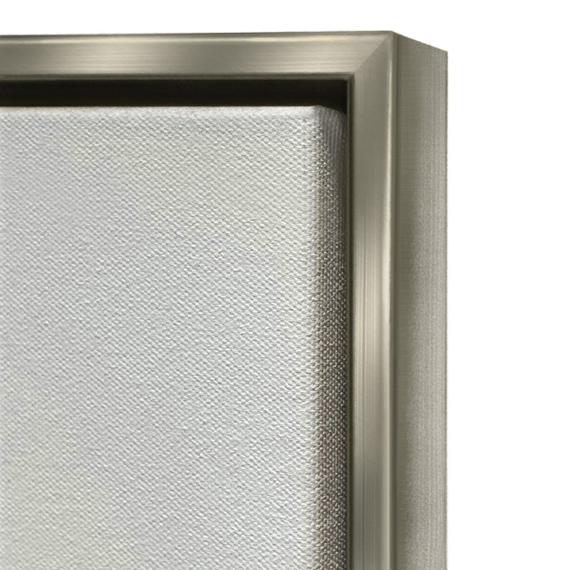 «Fuzzy Alpaca Peinture» par Victoria Barnes sur toile, Cadre flottant gris lustré, H 31 po x l 25 po