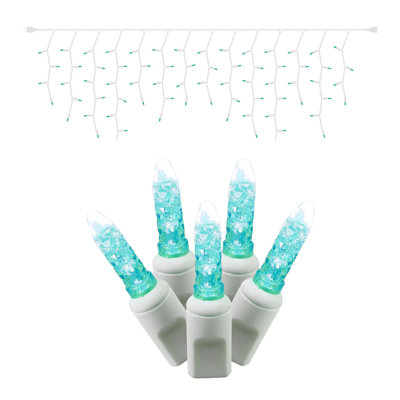 Single Mold M5 Icicle Christmas light set 9'L