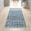 Denyer Geometric Handmade Flatweave Recycled P.E.T. Area Rug in Blue/Gray-739327489