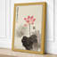 Lotus in Bloom Japandi - Wrapped Canvas-1661220738-1661220742