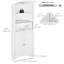Armoire à linge autoportante l 23,5 po x H 63,75 po x P 12,5 po