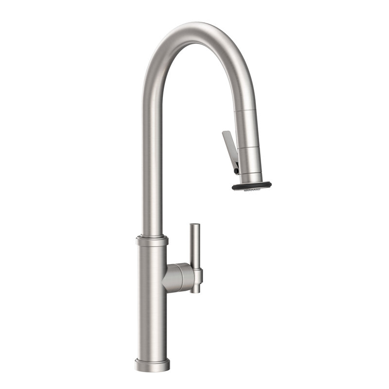 Pull-Down Kitchen Faucet - Trigger Spray, Stainless Steel (PVD)