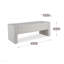 Banc de rangement capitonné avec repose-pieds, tissu / fermeture en douceur