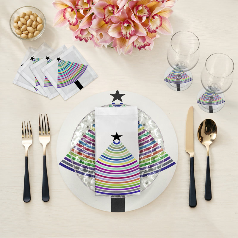 Sous-verres ronds en cuir Vegan