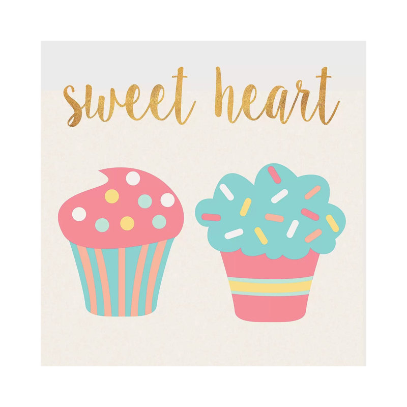 Cupcakes II by SD Graphics Studio - Gallery-Wrapped Canvas Giclée on Canvas, 30.48 cm H x 30.48 cm W, Canvas