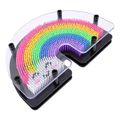 3D pin art jouet en plastique amusant créatif unique planche de palmier sensorielle pour enfants adultes colorés