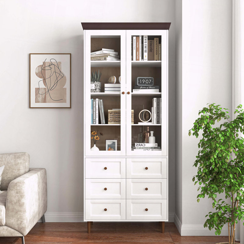 Armoire de rangement vitrée