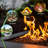 28In Propane Fire Pits Table, 50000 BTU Gas Square Outdoor Dinning Firepit Fireplace Dinning Tables With Lid, Lava Stone, ETL Certification, For Outside Garden Backyard Deck Patio