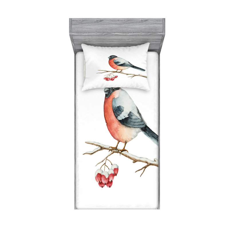 Microfiber Sheet Set, Twin Sheet Set with Fitted Sheet