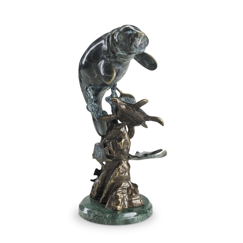 Manatee and Friends Sculpture