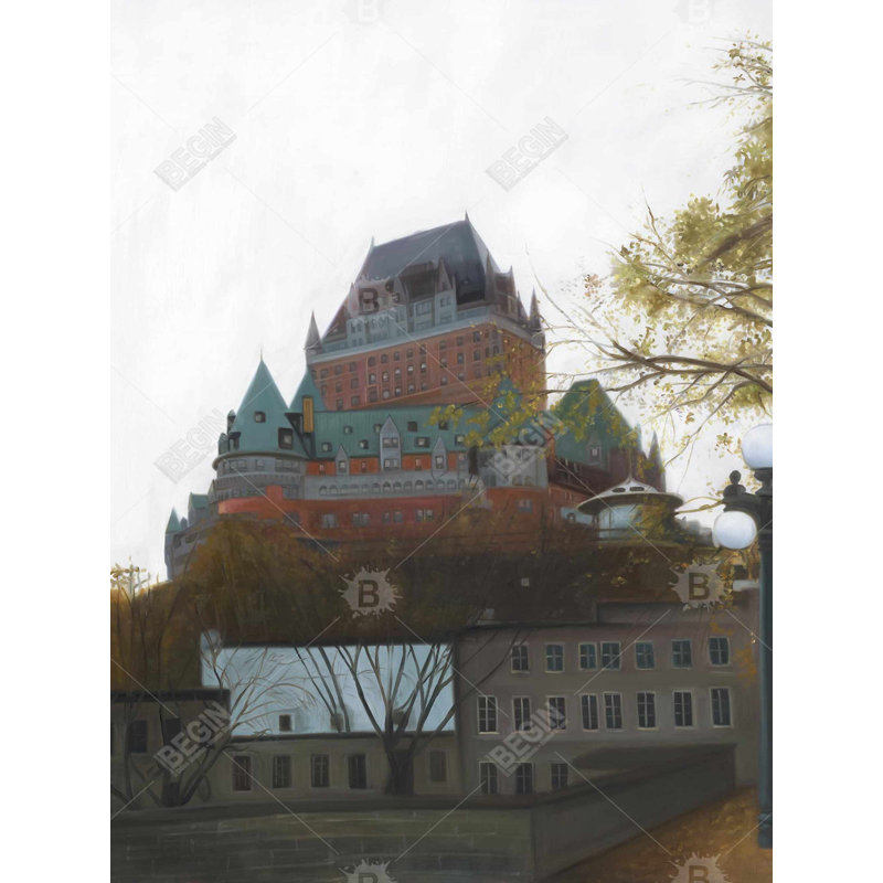 Le château de Frontenac Autumn Duvet Cover | Office Architecture