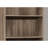 72"H Bookshelf Bookcase, 6 Tier, Brown Laminate, Office Bedroom Furniture, Transitional Style, 3 Adjustable Shelves 2 Fixed Shelves, Space Saving, Tipping Hardware, Dark Taupe 3 Finish Bookcase