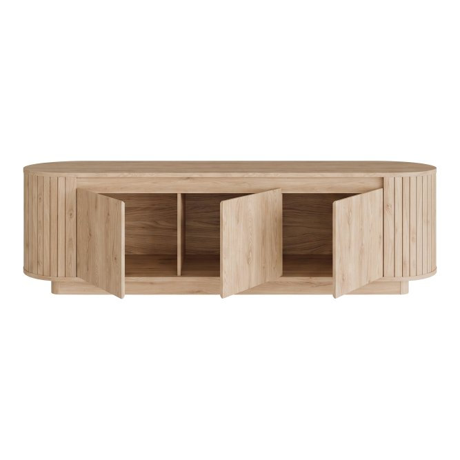 Chanceton 212cm TV Cabinet with Three Cupboards