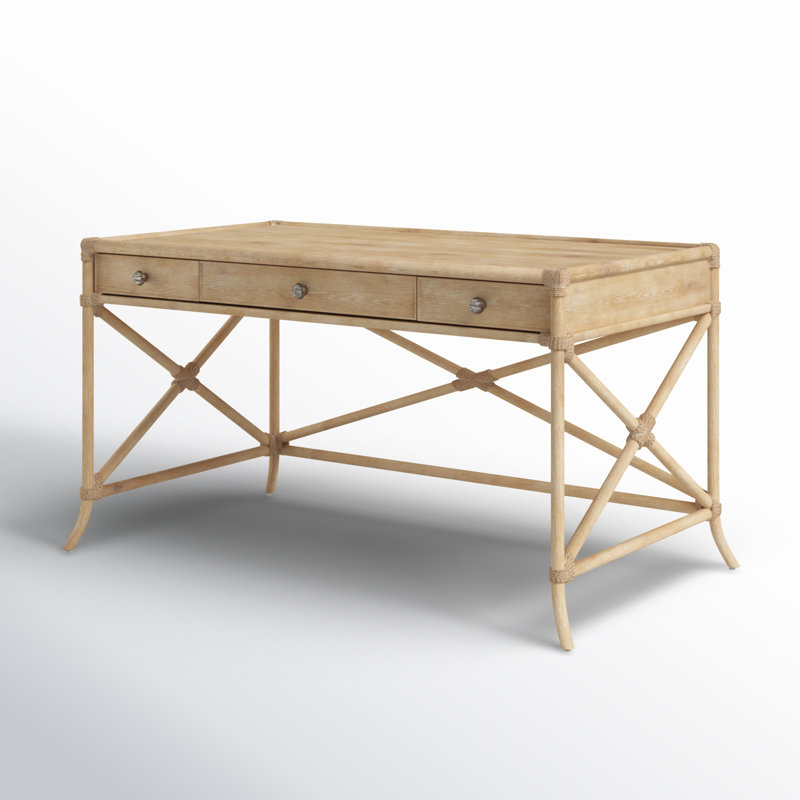 Retreat Solid Wood Writing Desk, Dune