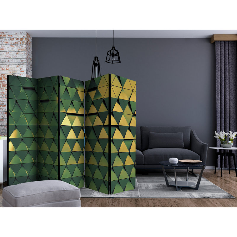 Giligia 172cm H Folding Room Divider, 5
