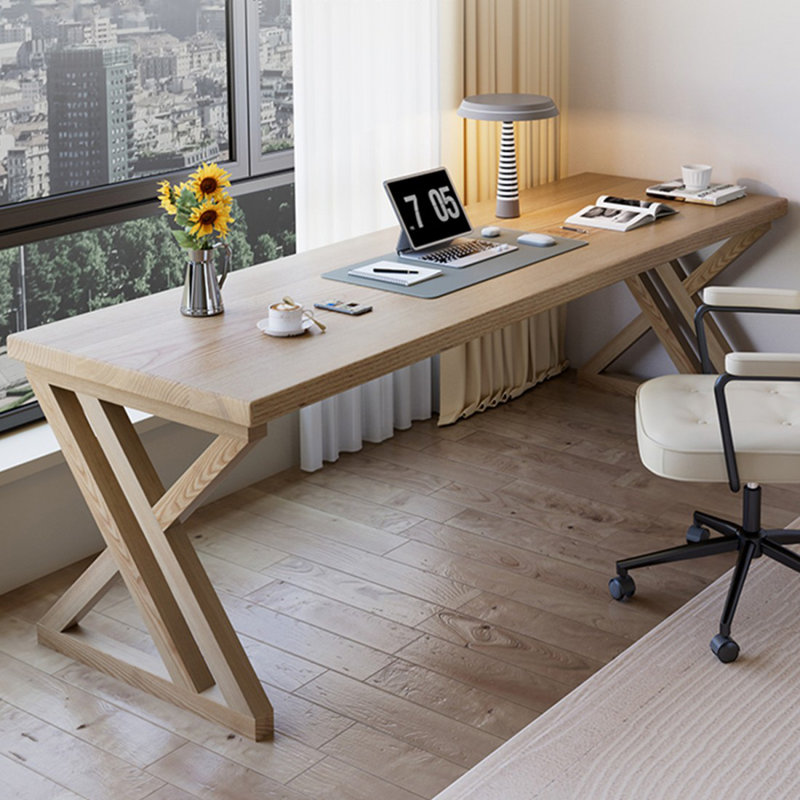 Bureau d'écriture Burlywood, H 28,74 po x l 62,99 po x P 23,62 po