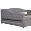 Lit de jour rembourré de taille XL avec ceinture à DEL et lit gigogne, gris-2048680267-2048680269