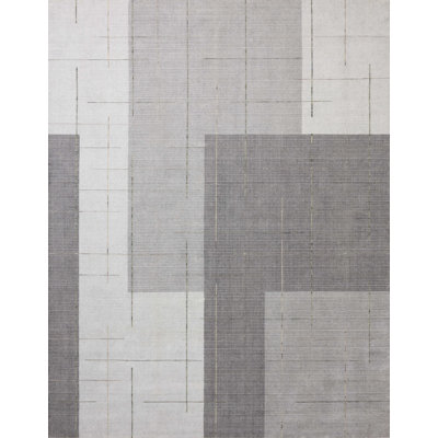 Tapis gris / olive Ivenson