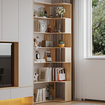 Caidy Geometric Bookcase
