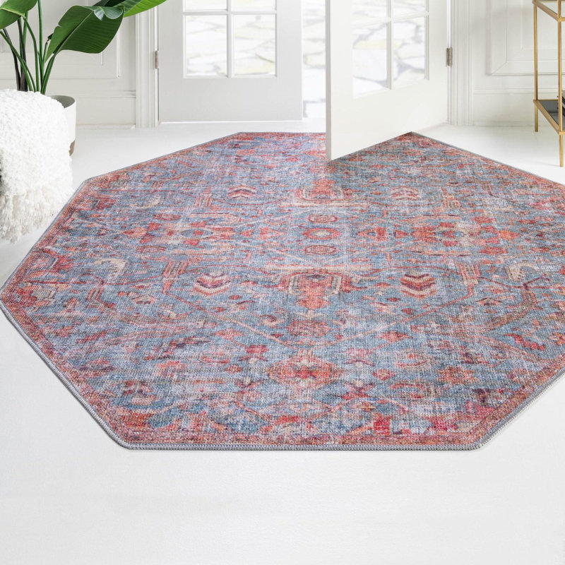 Guzik Chenille Indoor Rug, Octagon 7'10" x 7'10"