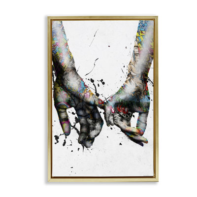Toile flottante encadrée «Modern Splash» par Reinders