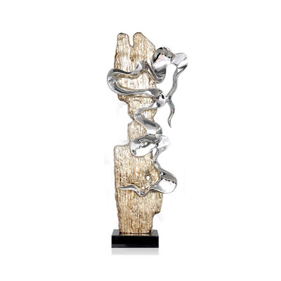 Modern Resin  Marble Finial Decorative Object