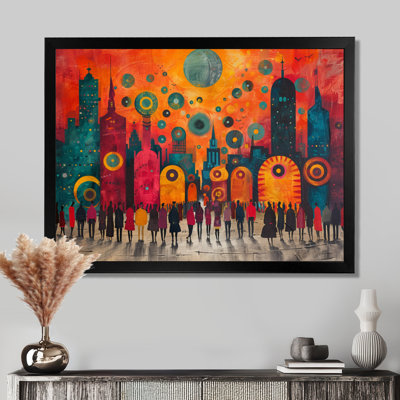 Couleurs colorées, parcs d'attractions, couleurs de carnaval - City Wall Art Living Room