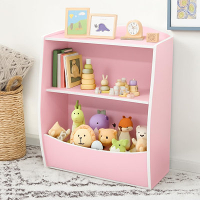 Organisateur de rangement de jouets, bibliothèque pour enfants, tablette de jouets pour enfants, bibliothèque pour tout-petits pour chambre à coucher, chambre de bébé, couloir, école