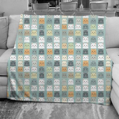  Cat Fleece Blanket