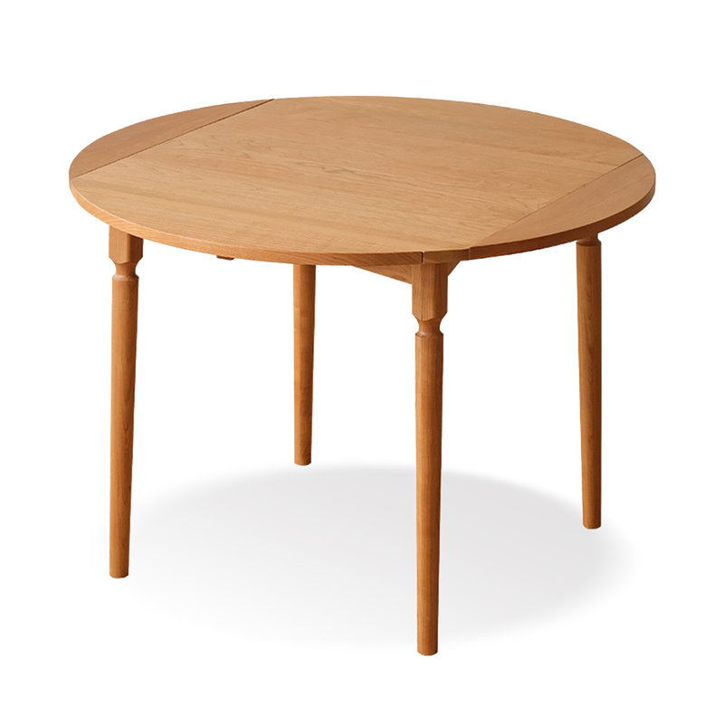 Cherry wood color Round Solid Dining Table For Dining Room/Kitchen, H 29,53 po x L 48,03 po x l 48,03 po