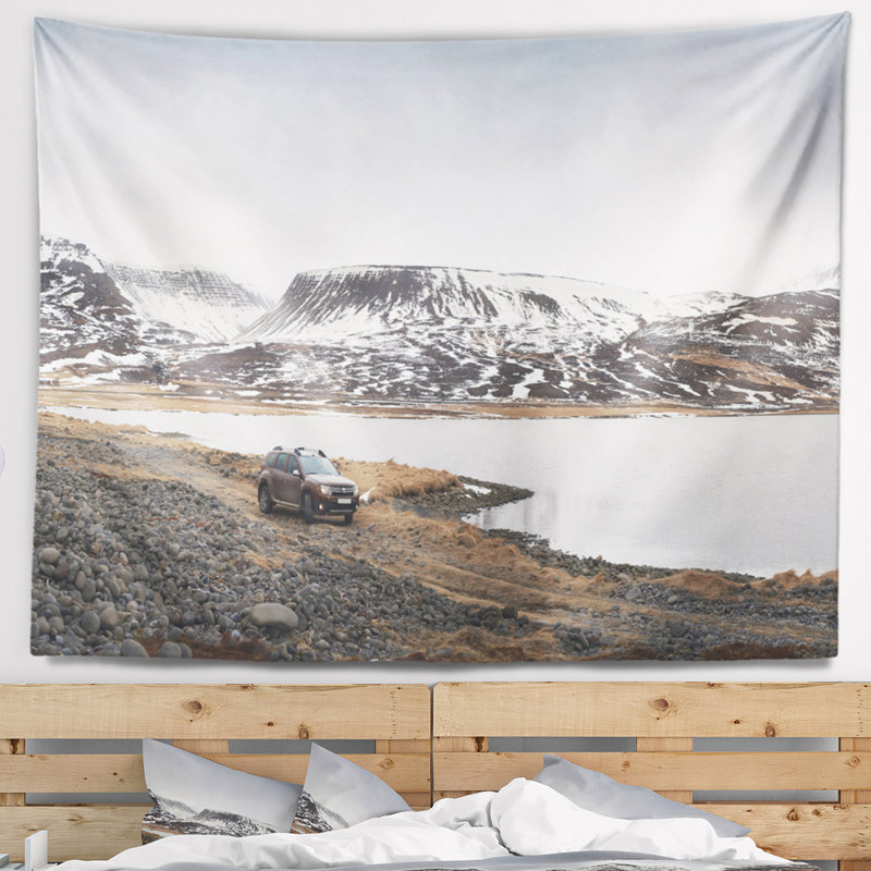 Tapisserie «Landscape SUV Road Trip Adventure», H 50 po x l 60 po