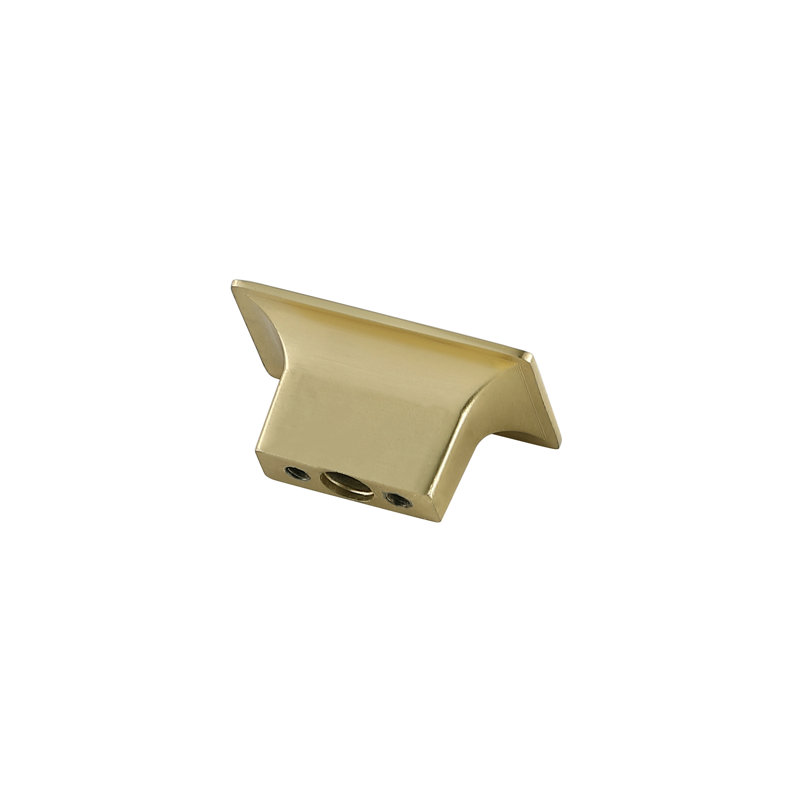 Jax 1.9" Length Rectangular Knob, Brushed Gold