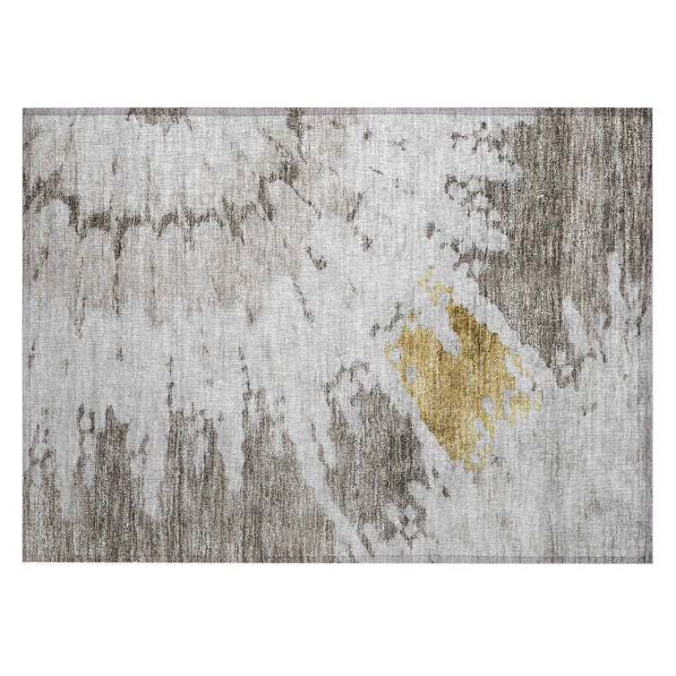 Loreen Washable Abstract Indoor / Outdoor Rug