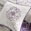 Édredon taupe gris / mauve pour grand lit - tissage croisé 180Tc, coussins décoratifs en coton 200Tc, rembourrage-127366222-127366221