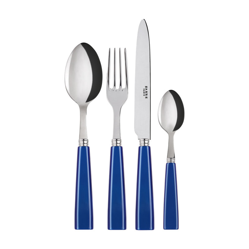 Sabre Paris - 24 Pieces Cutlery Set Icône, Lapis Blue