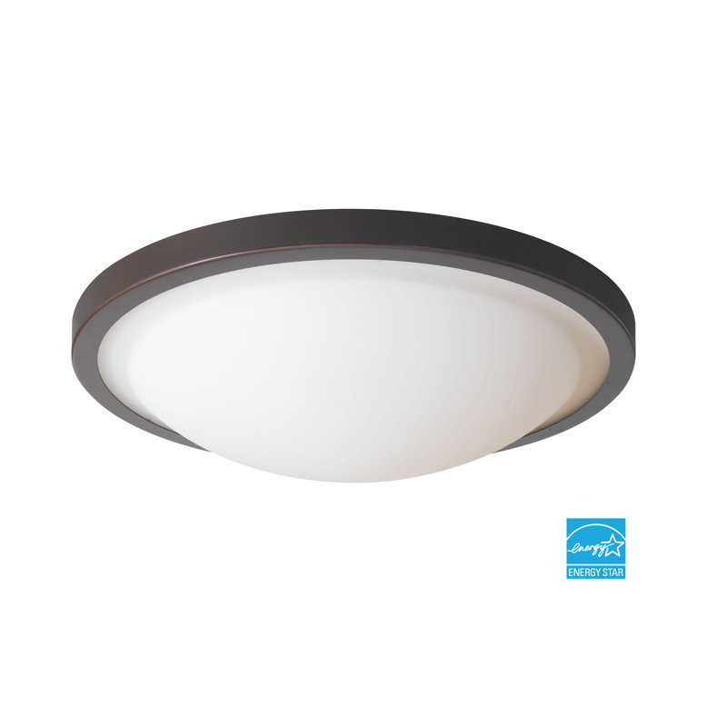 Energy Saving Flush Mount, Mahogany Bronze