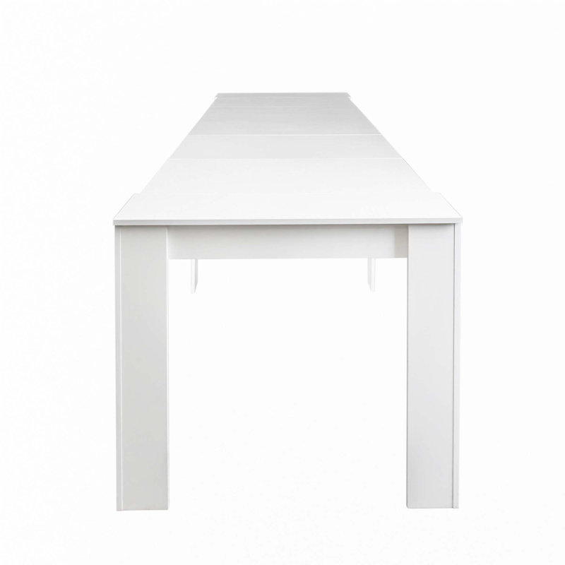 Multifunctional extendable console table, White
