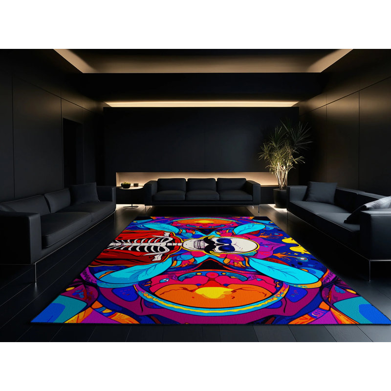 Pulse Bloom Rug, Round 8'