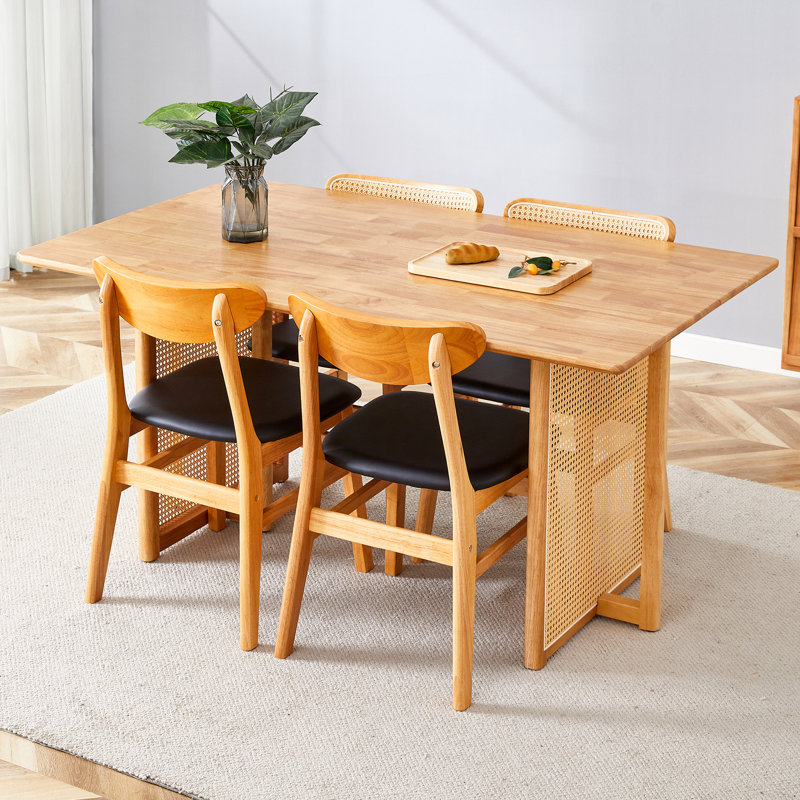 Assemblage de meubles de salle à manger en bois massif avec pieds - pour une belle maison et bureau