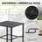 Outdoor 3pcs Metal Swivel Bar Set With Umbrella Hole And Padded Cushions 