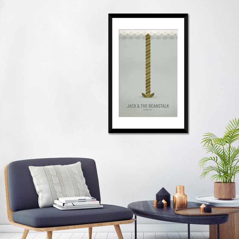 «Minimalist Literature Series: Jack and the Beanstalk», impression sur toile, H 24 po x l 16 po x P 1 po