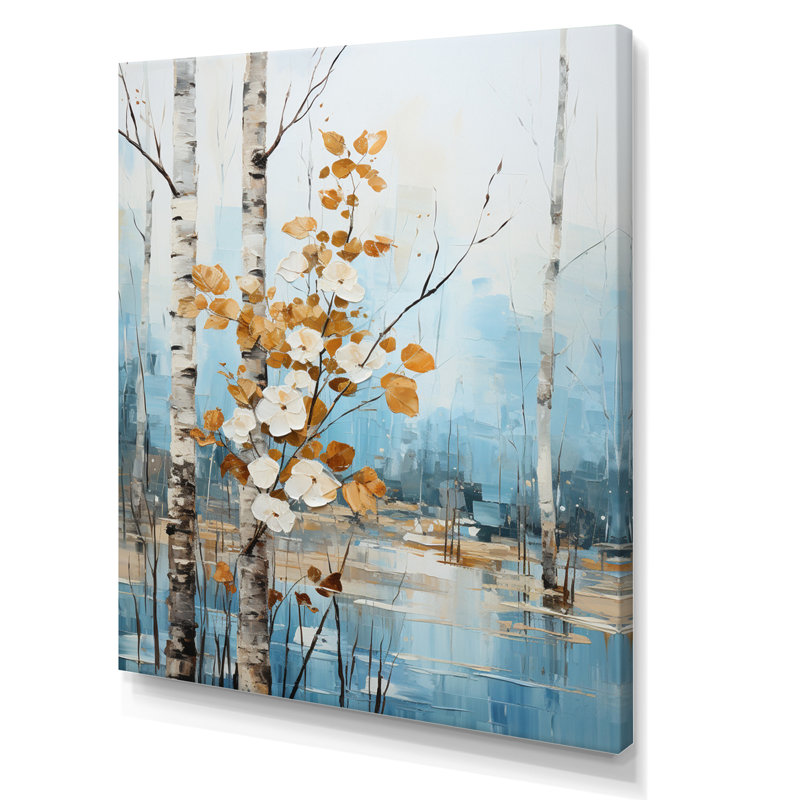 Vrisha Whispering Winds II - impression, H 20 po x l 12 po x P 1 po, Toile tendue