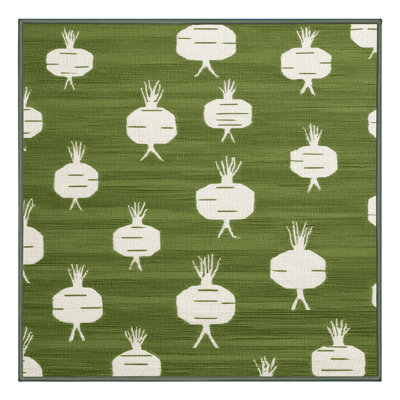 Washable Radish Daikon Vegetables Area Rug